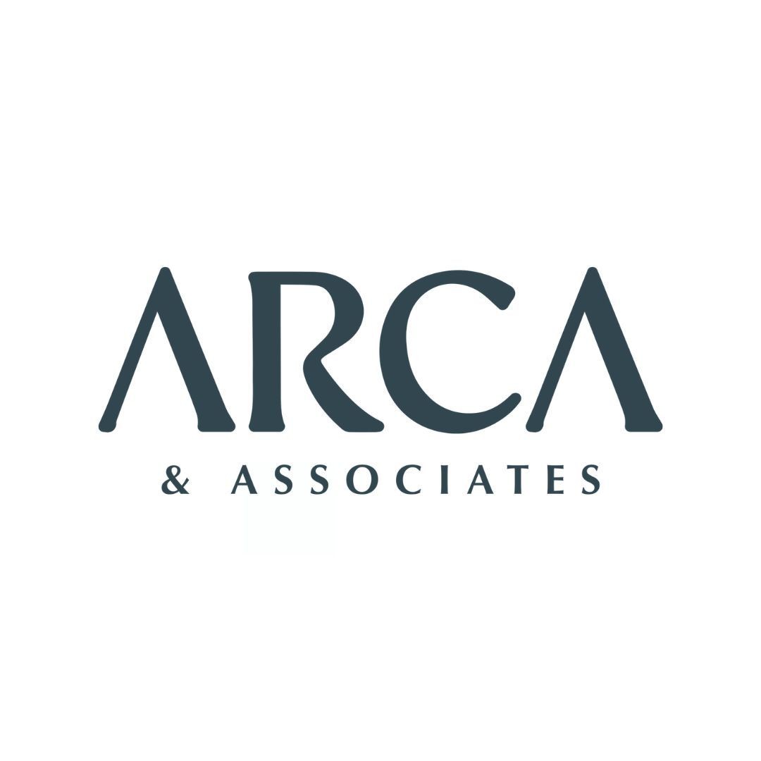 Logo of Arca & Associates with stylized text on a white background.