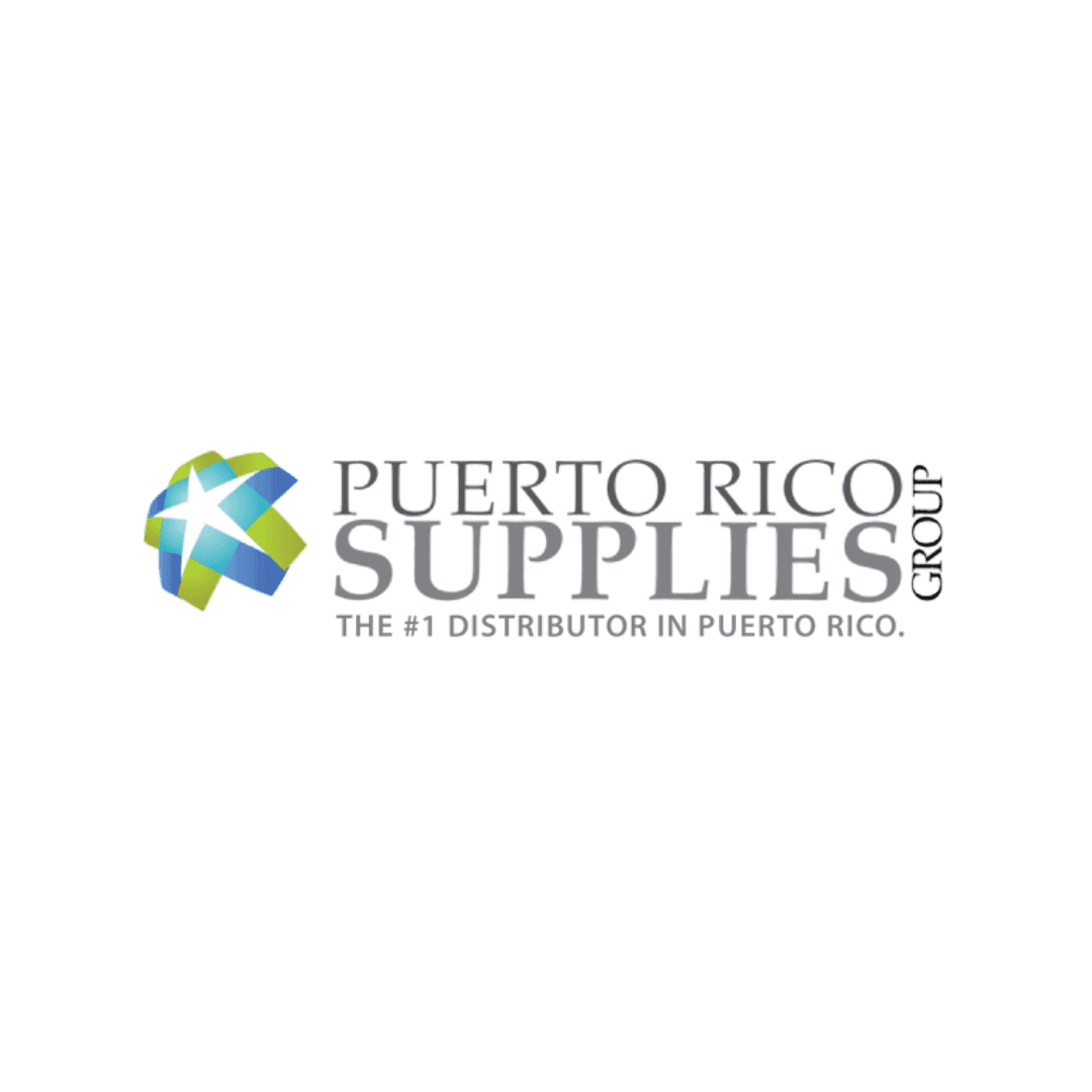 Logo for Puerto Rico Supplies Group with tagline 'The #1 distributor in Puerto Rico.'